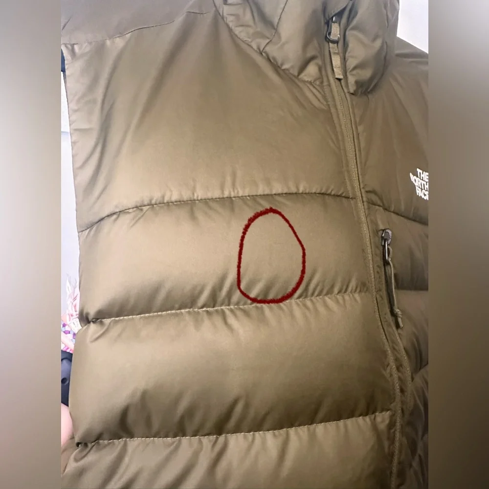 The North Face Aconcagua 2 500 Fill Goose Down Vest Military Olive Green Men’s M